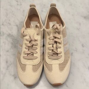 DOLCE VITA, Beige and White Casual Sneakers, Never Worn!!